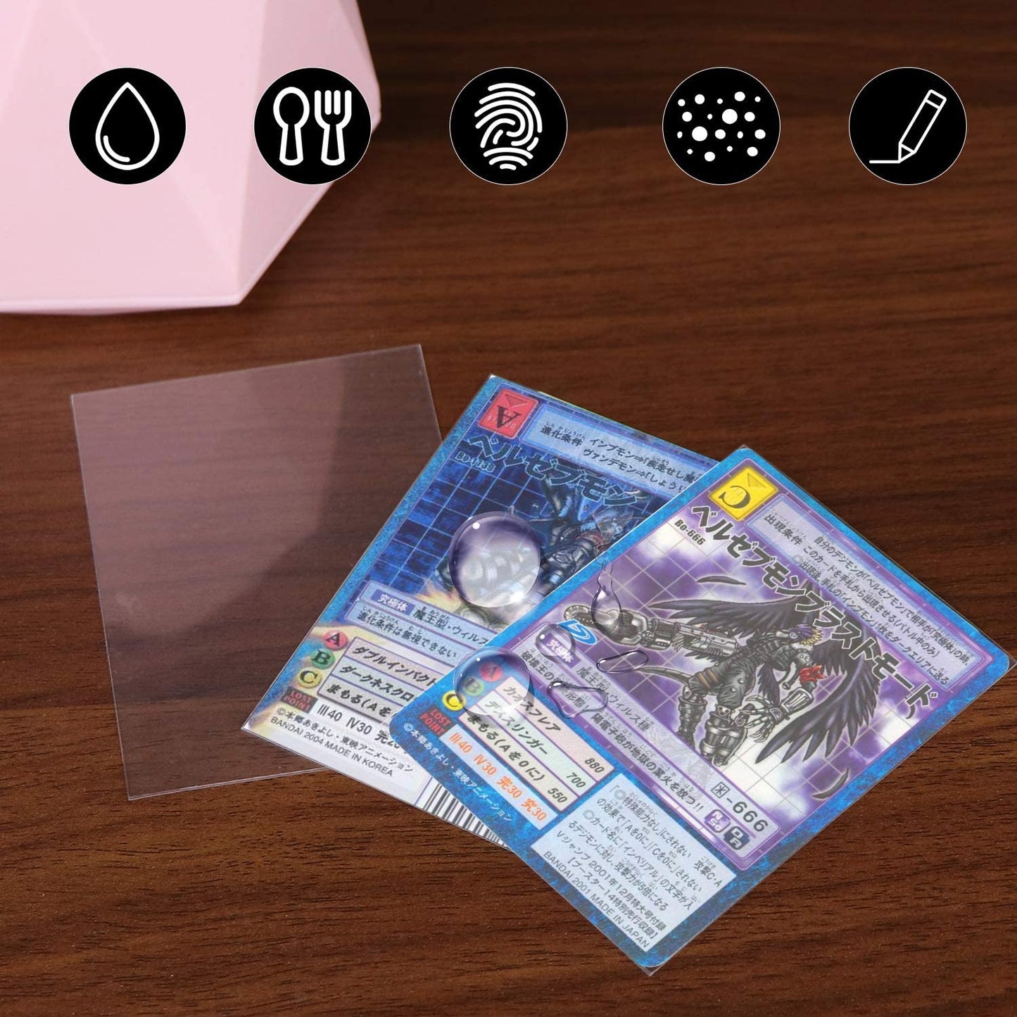 100pc Soft Plastic Card Sleeve