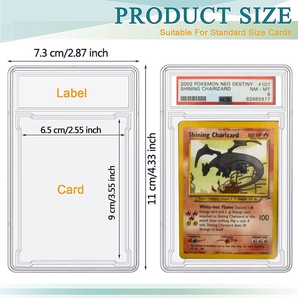 Acrylic Trading Card Grading Slab Display Case